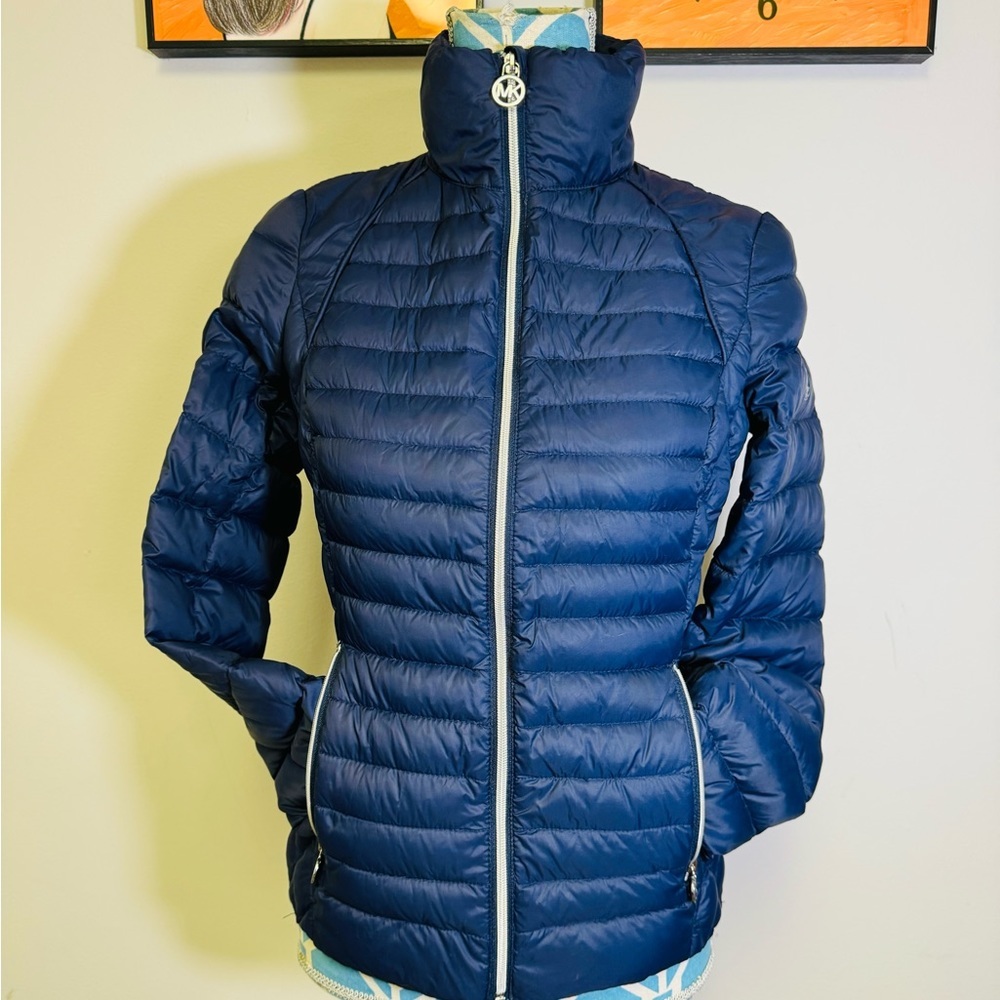 Michael Kors Jacket Blue Long Sleeve Full Zip Women’s Size XS